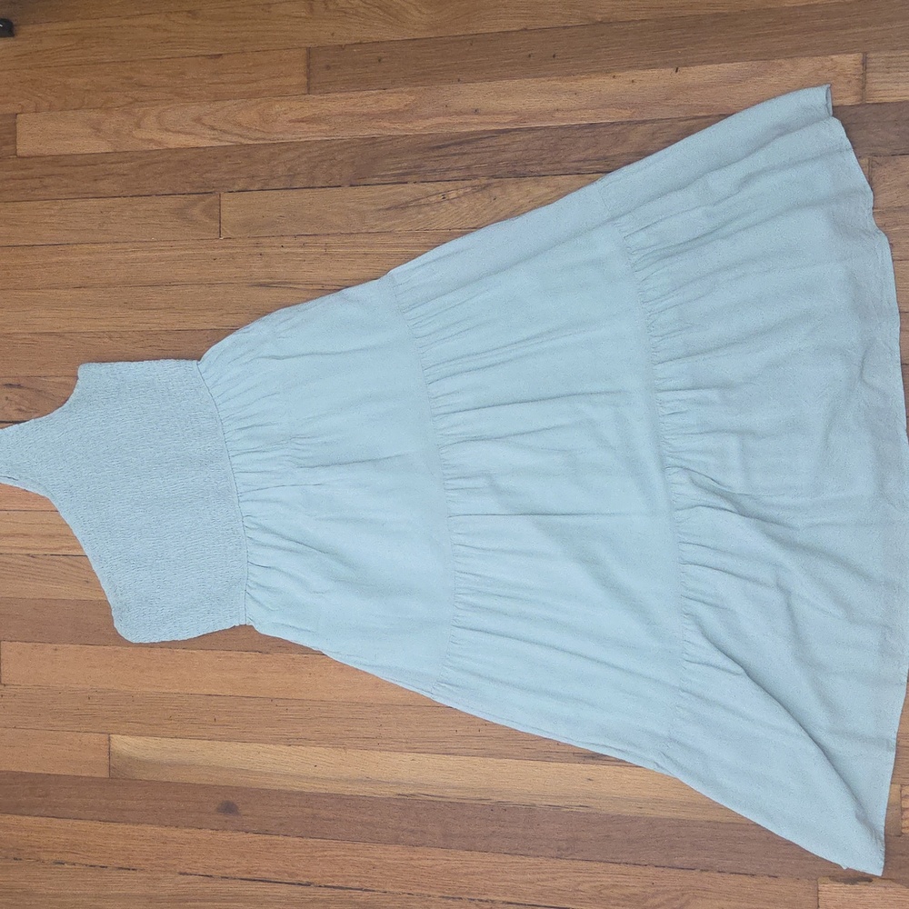 One-Shoulder Dress in Light Blue